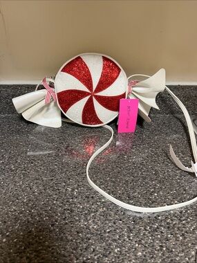 Betsey Johnson Starlight Starbright Peppermint Candy Crossbody Bag RARE